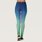 Nordlichter aquamarin/Limon Leggings (Rückseite)
