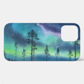 Nordlichter, Aquarelllandschaft Case-Mate iPhone Hülle (Rückseite (Horizontal))