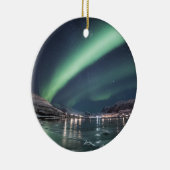 Nordlichter Arktis Keramik Ornament (Rechts)