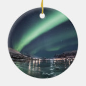 Nordlichter Arktis Keramik Ornament (Hinten)