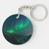 Nordlichter Aurora Borealis Alaska Sterne Schlüsselanhänger (Rückseite)