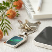 Nordlichter Aurora Borealis Alaska Sterne Schlüsselanhänger (Seite)