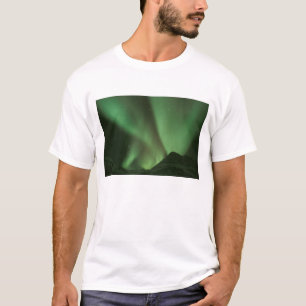 Nordlichter, Aurora borealis an den Ausläufern der T-Shirt