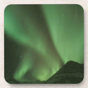 Nordlichter, Aurora borealis auf den Vorgebirgen Untersetzer