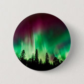 Nordlichter Aurora borealis Button (Vorderseite)