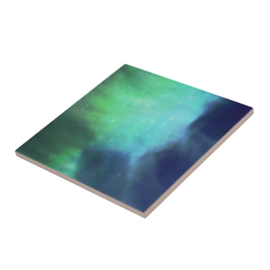 Nordlichter / Aurora Borealis Fliese (Seite)