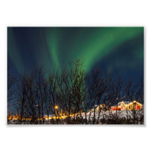 Nordlichter - Aurora Borealis Island Fotodruck