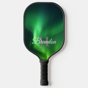 Nordlichter Aurora Borealis Monogram Custom Pickleball Schläger