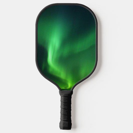 Nordlichter Aurora Borealis Monogram Custom Pickleball Schläger (Rückseite)