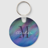 Nordlichter Aurora Borealis Night Personalisiert Schlüsselanhänger (Vorderseite)