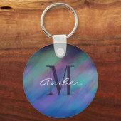 Nordlichter Aurora Borealis Night Personalisiert Schlüsselanhänger (Vorderseite)