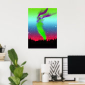 Nordlichter - Aurora Borealis Poster (Heimbüro)