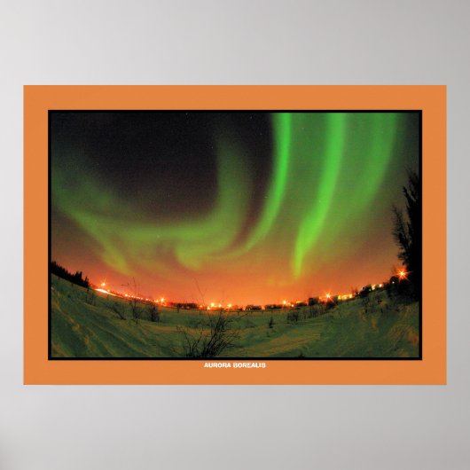 Nordlichter Aurora Borealis Poster (Vorne)