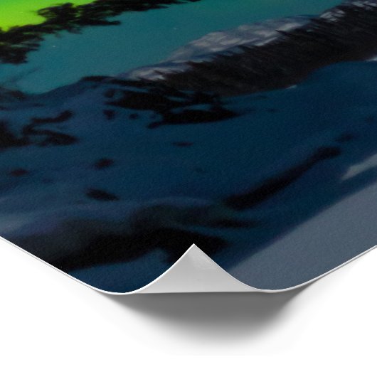 Nordlichter (Aurora borealis) Poster (Ecke)