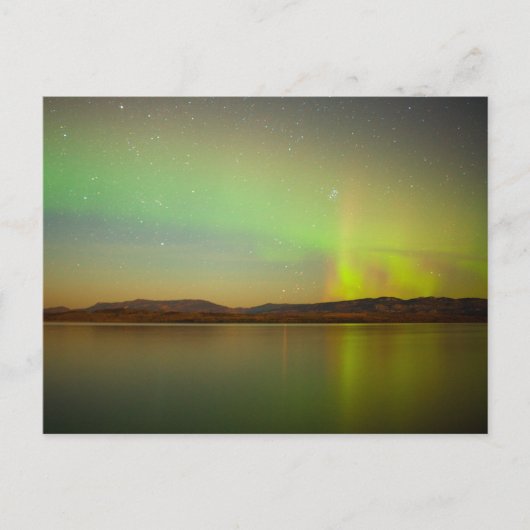 Nordlichter (Aurora borealis) Postkarte (Vorderseite)