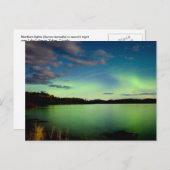 Nordlichter (Aurora borealis) Postkarte (Vorne/Hinten)