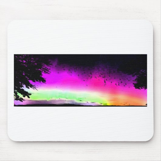 Nordlichter Aurora Borealis Sky Night Nature Mousepad (Vorne)