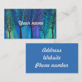 Nordlichter, Aurora Borealis Visitenkarte (Vorne/Hinten)