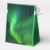 Nordlichter Aurora Borealis Winterhochzeit Geschenkschachtel (Rückseite)