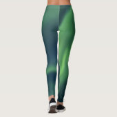 Nordlichter Aurora Borealis Yoga Pants Green Leggings (Rückseite)
