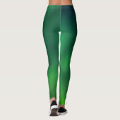 Nordlichter Aurora Borealis Yoga Pants Green Leggings (Rückseite)