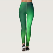 Nordlichter Aurora Borealis Yoga Pants Green Leggings (Rückseite)