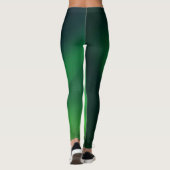 Nordlichter Aurora Borealis Yoga Pants Green Leggings (Rückseite)