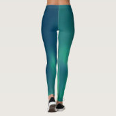 Nordlichter Aurora Borealis Yoga Pants Green Leggings (Rückseite)