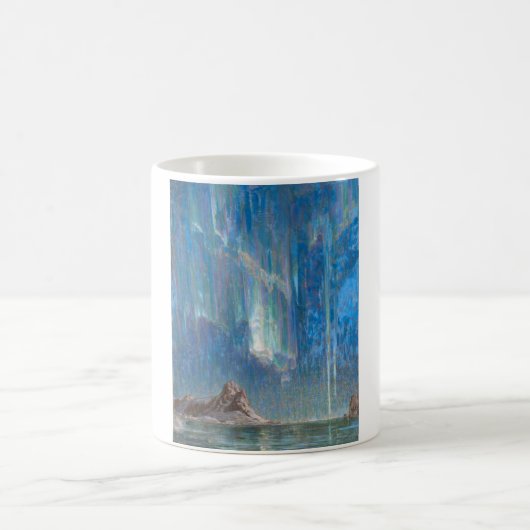 Nordlichter aus Nordnorwegen (Aurora) Kaffeetasse (Mittel)