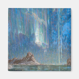 Nordlichter aus Nordnorwegen (Aurora) Magnet