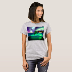 Nordlichter der Alaska Collage Womens T-Shirt