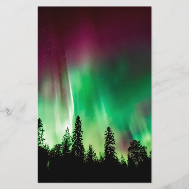 Nordlichter der Aurora borealis (Vorderseite)