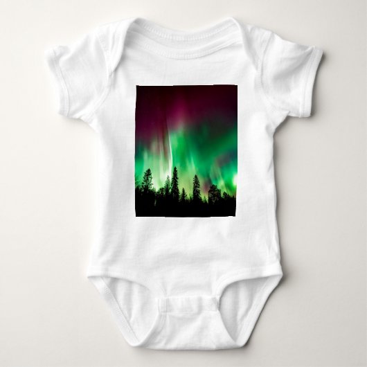 Nordlichter der Aurora borealis Baby Strampler (Vorderseite)