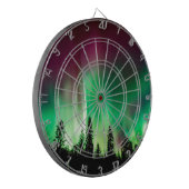 Nordlichter der Aurora borealis Dartscheibe (Vorderseite Links)