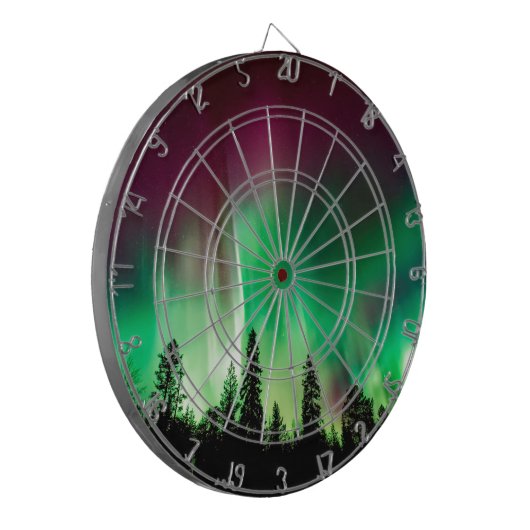 Nordlichter der Aurora borealis Dartscheibe (Vorderseite Links)