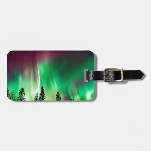 Nordlichter der Aurora borealis Gepäckanhänger (Vorderseite horizontal)