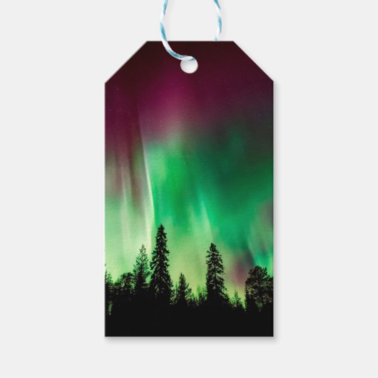 Nordlichter der Aurora borealis Geschenkanhänger (Vorderseite)