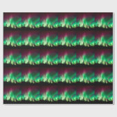 Nordlichter der Aurora borealis Geschenkpapier (Flach)