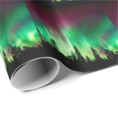 Nordlichter der Aurora borealis Geschenkpapier (Rolleneckpunkt)