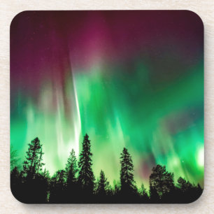 Nordlichter der Aurora borealis Getränkeuntersetzer