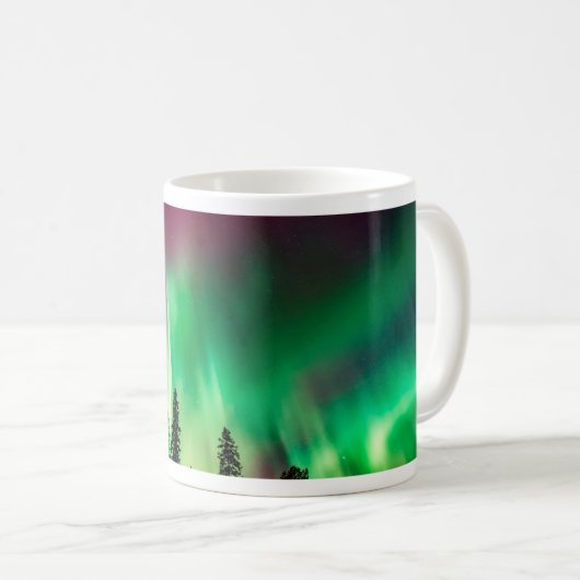Nordlichter der Aurora borealis Kaffeetasse (VorderseiteRechts)