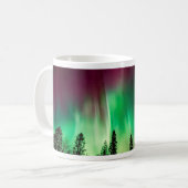 Nordlichter der Aurora borealis Kaffeetasse (Vorderseite Links)