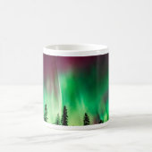 Nordlichter der Aurora borealis Kaffeetasse (Mittel)