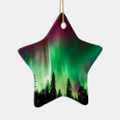 Nordlichter der Aurora borealis Keramikornament (Rechts)