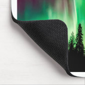 Nordlichter der Aurora borealis Mousepad (Ecke)
