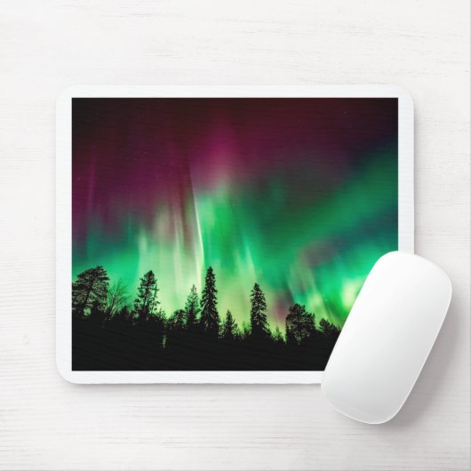 Nordlichter der Aurora borealis Mousepad (Mit Mouse)