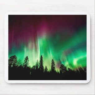 Nordlichter der Aurora borealis Mousepad