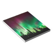 Nordlichter der Aurora borealis Notizblock (angewinkelt)
