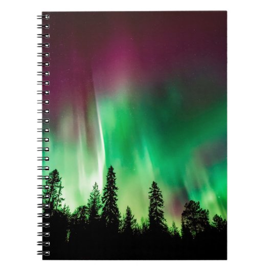 Nordlichter der Aurora borealis Notizblock (Vorderseite)