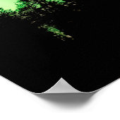 Nordlichter der Aurora borealis Poster (Ecke)
